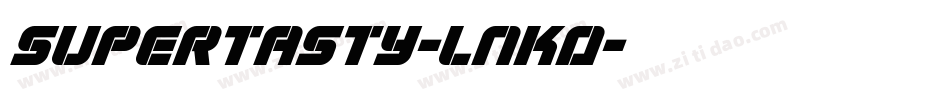 SuperTasty-lnK0字体转换