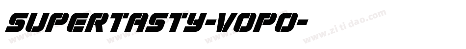 SuperTasty-voPO字体转换