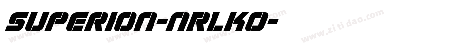 Superion-nRLKO字体转换