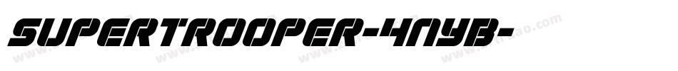 Supertrooper-4nYB字体转换