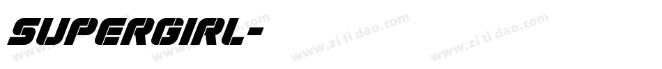 supergirl字体转换