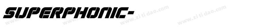 superphonic字体转换