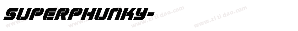 superphunky字体转换