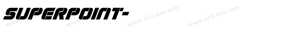 superpoint字体转换