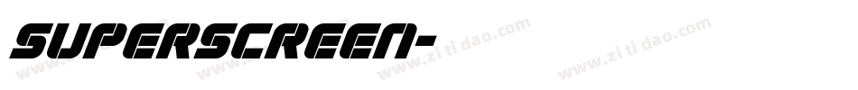 superscreen字体转换