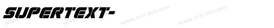 supertext字体转换