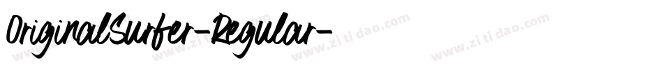 OriginalSurfer-Regular字体转换