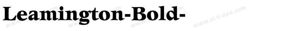 Leamington-Bold字体转换