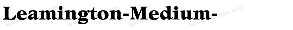 Leamington-Medium字体转换