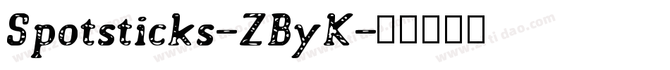 Spotsticks-ZByK字体转换