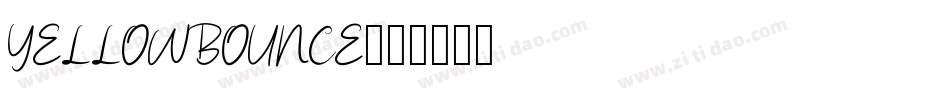 YELLOWBOUNCE字体转换