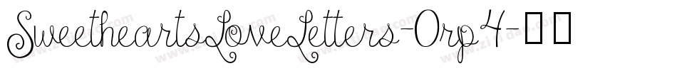 SweetheartsLoveLetters-0rp4字体转换
