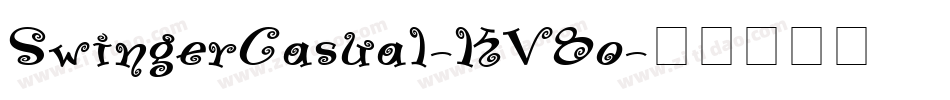 SwingerCasual-KV8o字体转换