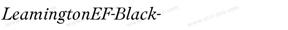 LeamingtonEF-Black字体转换