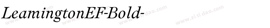 LeamingtonEF-Bold字体转换