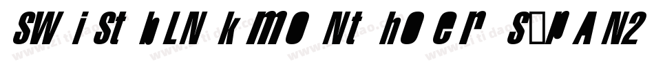 Swistblnkmonthoers-PAn2字体转换