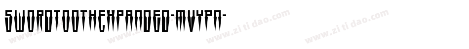 SwordtoothExpanded-MVYPn字体转换