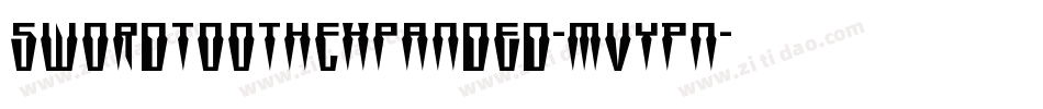 SwordtoothExpanded-MVYPn字体转换