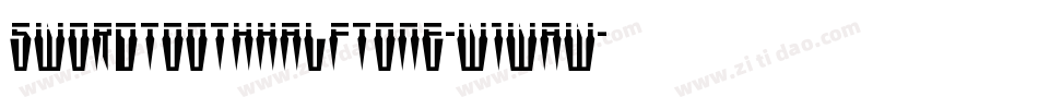 SwordtoothHalftone-w1waw字体转换