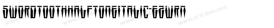 SwordtoothHalftoneItalic-eZwrn字体转换 SwordtoothHalftoneItalic-eZwrn字体转换