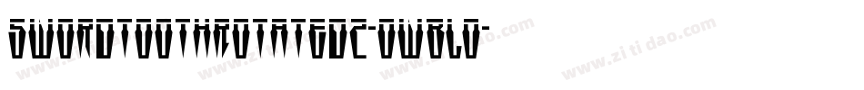 SwordtoothRotated2-owBLo字体转换