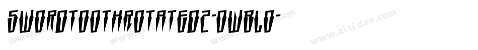 SwordtoothRotated2-owBLo字体转换