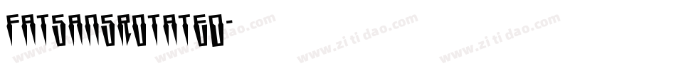 FatsansRotated字体转换