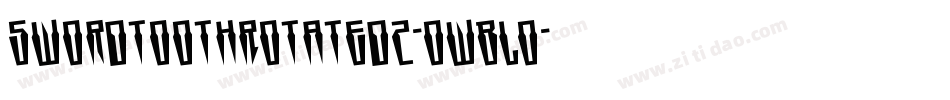 SwordtoothRotated2-owBLo字体转换