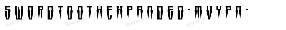 SwordtoothExpanded-MVYPn字体转换