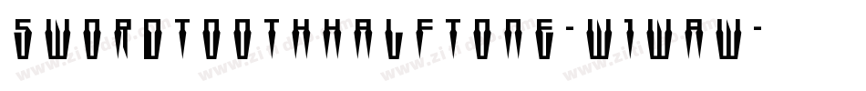 SwordtoothHalftone-w1waw字体转换
