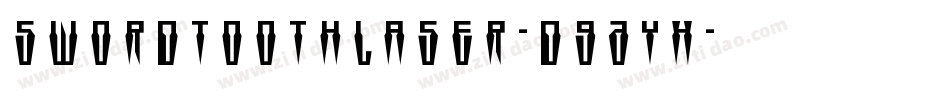 SwordtoothLaser-d9AYx字体转换