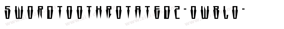 SwordtoothRotated2-owBLo字体转换