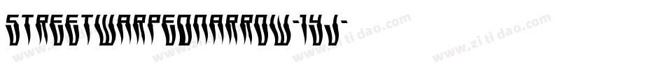 StreetWarpedNarrow-1yj字体转换