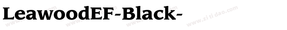 LeawoodEF-Black字体转换