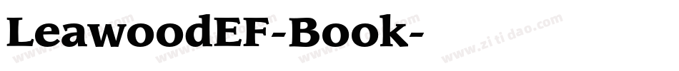 LeawoodEF-Book字体转换