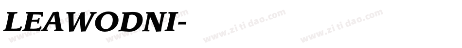 LEAWODNI字体转换