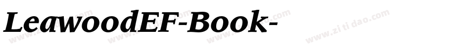 LeawoodEF-Book字体转换
