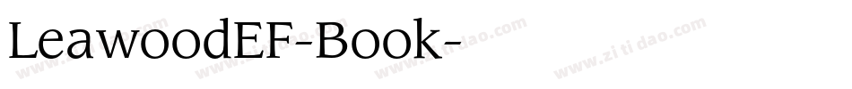 LeawoodEF-Book字体转换