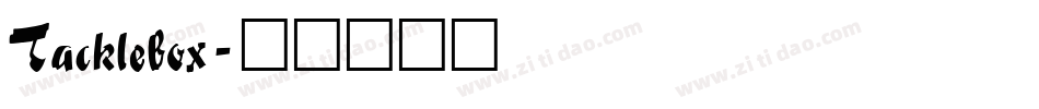 Tacklebox字体转换