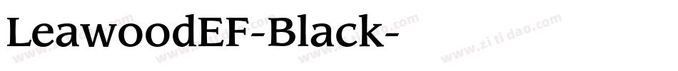 LeawoodEF-Black字体转换