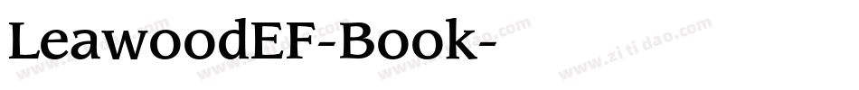 LeawoodEF-Book字体转换