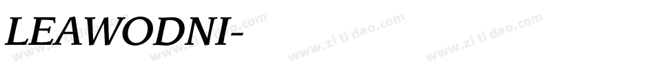 LEAWODNI字体转换