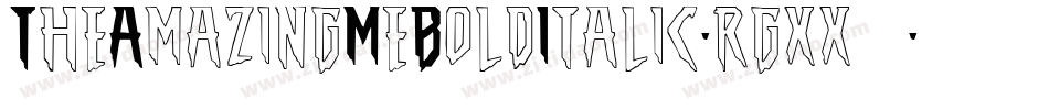 TheAmazingMeBoldItalic-rgxx9字体转换