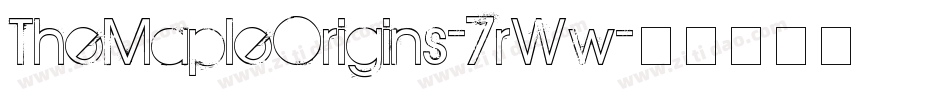 TheMapleOrigins-7rWw字体转换