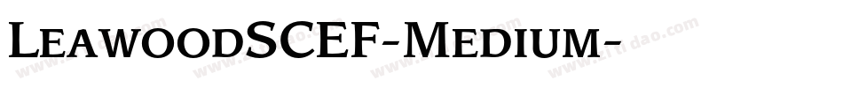 LeawoodSCEF-Medium字体转换