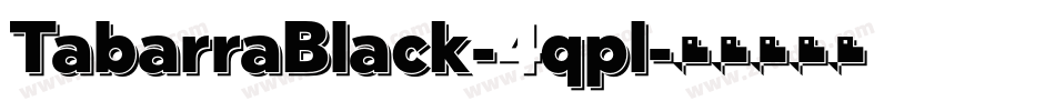 TabarraBlack-4qpl字体转换