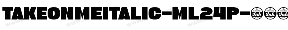 TakeOnMeItalic-mL24P字体转换