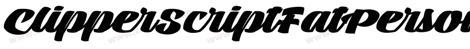 ClipperScriptFatPersonalUse-qxqV字体转换