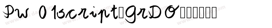 Pw01script-GrDO字体转换