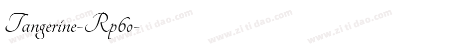 Tangerine-Rp6o字体转换